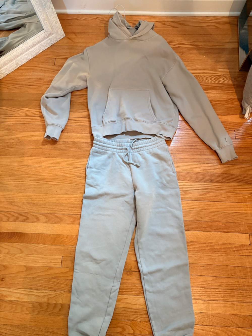 Aritzia Light Sage Green Track Joggers - Picture 2 of 5